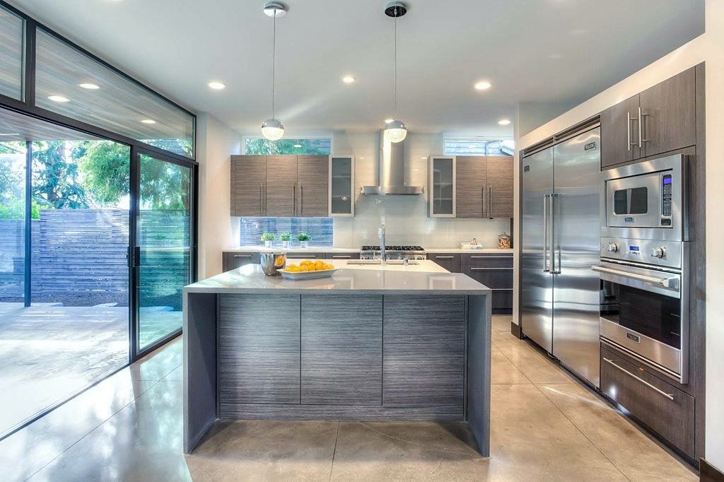 A finished kitchen remodel by RM Construction and Design.
